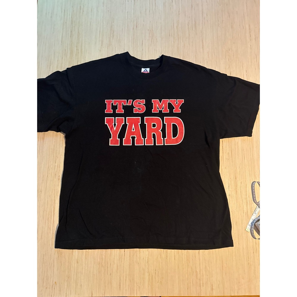 Vintage 2001 WWF The Undertaker Its My Yard T Shirt Mens 2XL Black AAA Tag 29